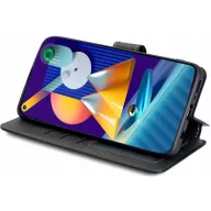   Realme C55, Oldalra nyíló tok, stand, mágnes csattal, TP Wallett, fekete