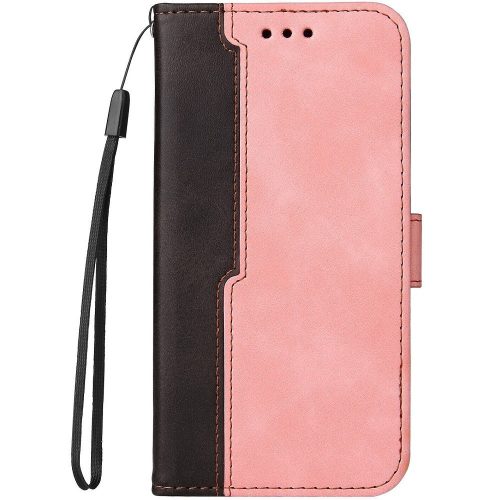 Samsung Galaxy S25 Plus SM-S936, Oldalra nyíló tok, stand, kártyatartóval, kézpánttal, Wooze Colour Wallet, rózsaszín