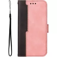   Samsung Galaxy S25 Ultra SM-S938, Oldalra nyíló tok, stand, kártyatartóval, kézpánttal, Wooze Colour Wallet, rózsaszín