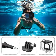   Sportkamera tok, GoPro Hero 9 - 13 sportkamerákhoz, vízálló, Tech-Protect GA200 WaterProof Case, átlátszó