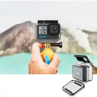   Sportkamera tok, GoPro Hero 9 - 13 sportkamerákhoz, vízálló, Tech-Protect GA200 WaterProof Case, átlátszó