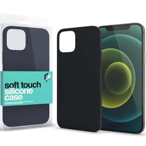 Apple iPhone X / XS, Szilikon tok, Xprotector Soft Touch, fekete
