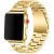 Apple Watch 4-6, SE, SE (2022) (38 / 40 mm) / Watch 7-9 (41 mm), fém pótszíj, rozsdamentes acél, vastag, Xprotector, arany