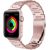 Apple Watch 4-6, SE, SE (2022) (42 / 44 mm) / Watch 7-9 (45 mm) / Watch Ultra 1-2 (49 mm), fém pótszíj, rozsdamentes acél, vastag, Xprotector, vörösarany