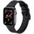 Apple Watch 4-6, SE, SE (2022) (38 / 40 mm) / Watch 7-9 (41 mm), bőr + szilikon pótszíj, állítható, Xprotector, fekete