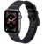 Apple Watch 4-6, SE, SE (2022) (42 / 44 mm) / Watch 7-9 (45 mm) / Watch Ultra 1-2 (49 mm), bőr + szilikon pótszíj, állítható, Xprotector, fekete