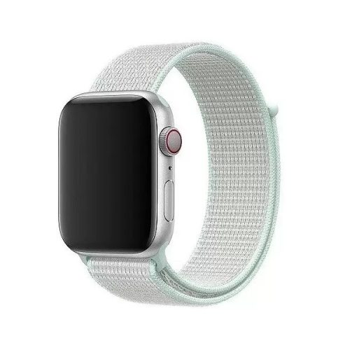 Apple Watch 4-6, SE, SE (2022) (38 / 40 mm) / Watch 7-9 (41 mm), textíl pótszíj, tépőzáras, állítható, Xprotector, menta