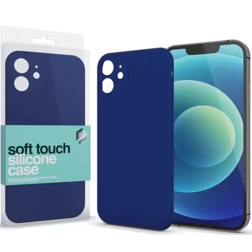 Apple iPhone 11, Szilikon tok, Xprotector Soft Touch Slim, sötétkék