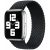 Apple Watch 4-6, SE, SE (2022) (42 / 44 mm) / Watch 7-9 (45 mm) / Watch Ultra 1-2 (49 mm), szövet pótszíj, fonott, körpánt, M-es méret (144 mm), Xprotector, fekete