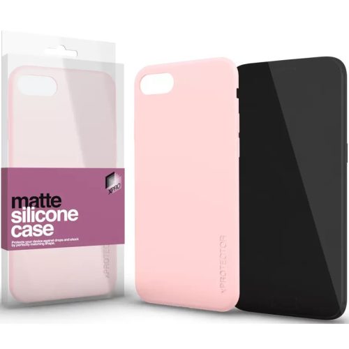 Apple iPhone 13 Pro Max, Szilikon tok, ultravékony, matt, Xprotector Matte, rózsaszín