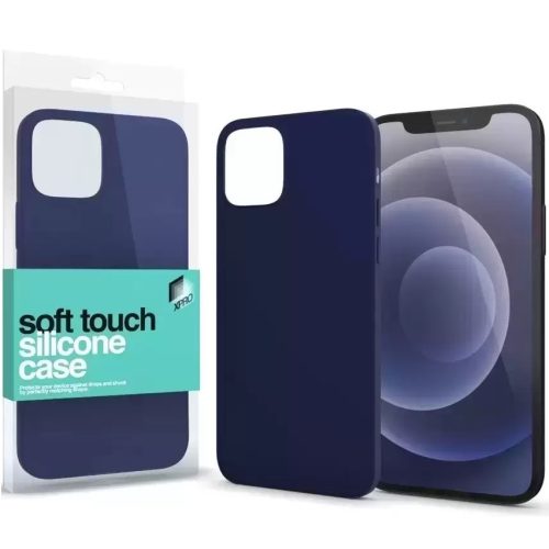 Apple iPhone 13 Mini, Szilikon tok, Xprotector Soft Touch, sötétkék