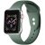 Apple Watch 4-6, SE, SE (2022) (38 / 40 mm) / Watch 7-9 (41 mm), szilikon pótszíj, állítható, két lyukas rögzítés, Xprotector, zöld