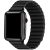 Apple Watch 4-6, SE, SE (2022) (38 / 40 mm) / Watch 7-9 (41 mm), szilikon pótszíj, mágneses zár, 3D minta, Xprotector, fekete