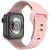 Apple Watch 4-6, SE, SE (2022) (38 / 40 mm) / Watch 7-9 (41 mm), szilikon pótszíj, állítható, sport, Xprotector, rózsaszín