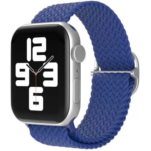 Apple Watch 4-6, SE, SE (2022) (38 / 40 mm) / Watch 7-9 (41 mm), textíl pótszíj, körpánt, szőtt stílusú, Xprotector, kék