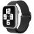 Apple Watch 4-6, SE, SE (2022) (38 / 40 mm) / Watch 7-9 (41 mm), textíl pótszíj, körpánt, szőtt stílusú, Xprotector, fekete