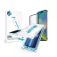 Apple iPhone 15 Pro Max, Kijelzővédő fólia, ütésálló fólia (az íves részre is!), Tempered Glass (edzett üveg), felhelyező készlettel, Xprotector Eady Shield 3D, fekete