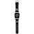 Apple Watch 4-6, SE, SE (2022) (38 / 40 mm) / Watch 7-9 (41 mm), szilikon pótszíj, állítható, napszemüveges lány és cica minta, Karl Lagerfeld 3D Choupette Head, fekete