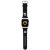 Apple Watch 4-6, SE, SE (2022) (42 / 44 mm) / Watch 7-9 (45 mm) / Watch Ultra 1-2 (49 mm), szilikon pótszíj, állítható, napszemüveges lány és cica minta, Karl Lagerfeld 3D Choupette Head, fekete