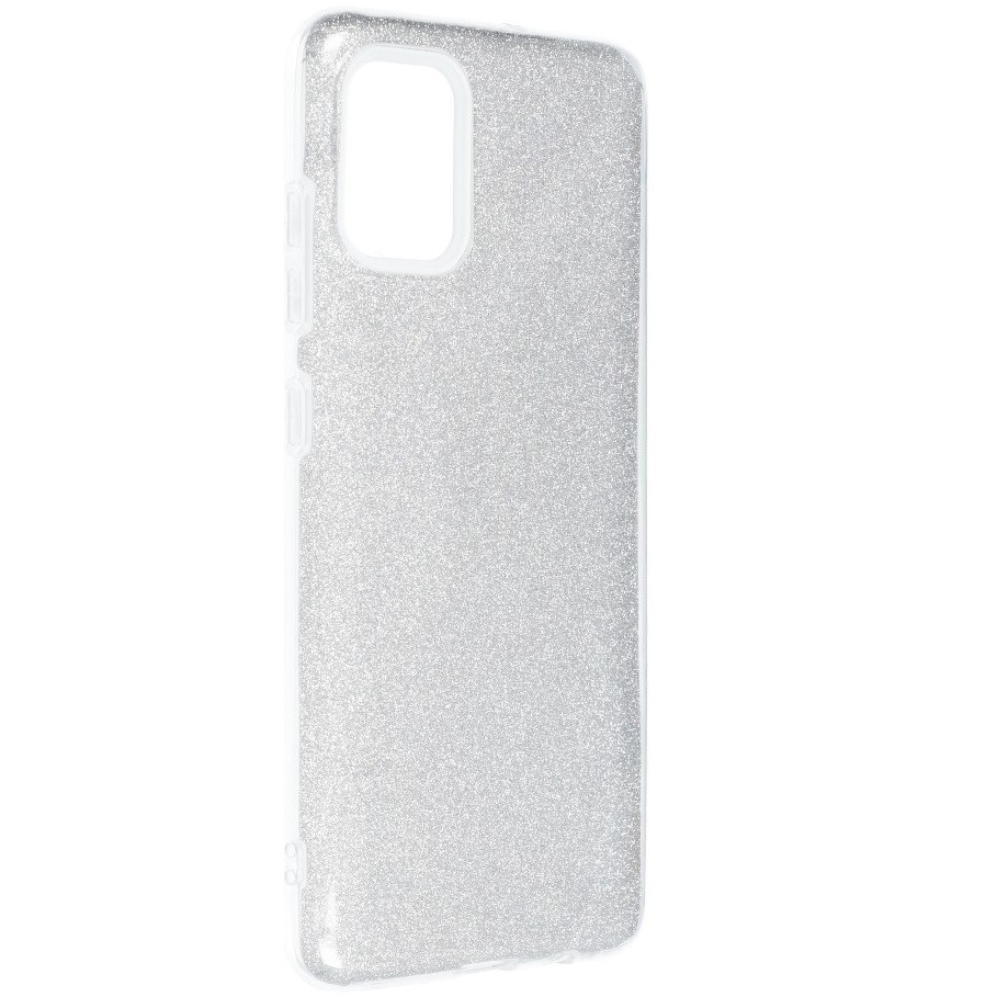 Apple iPhone 13 Pro, Szilikon tok, csillogó, Forcell Shining, ezüst termék 2. képe