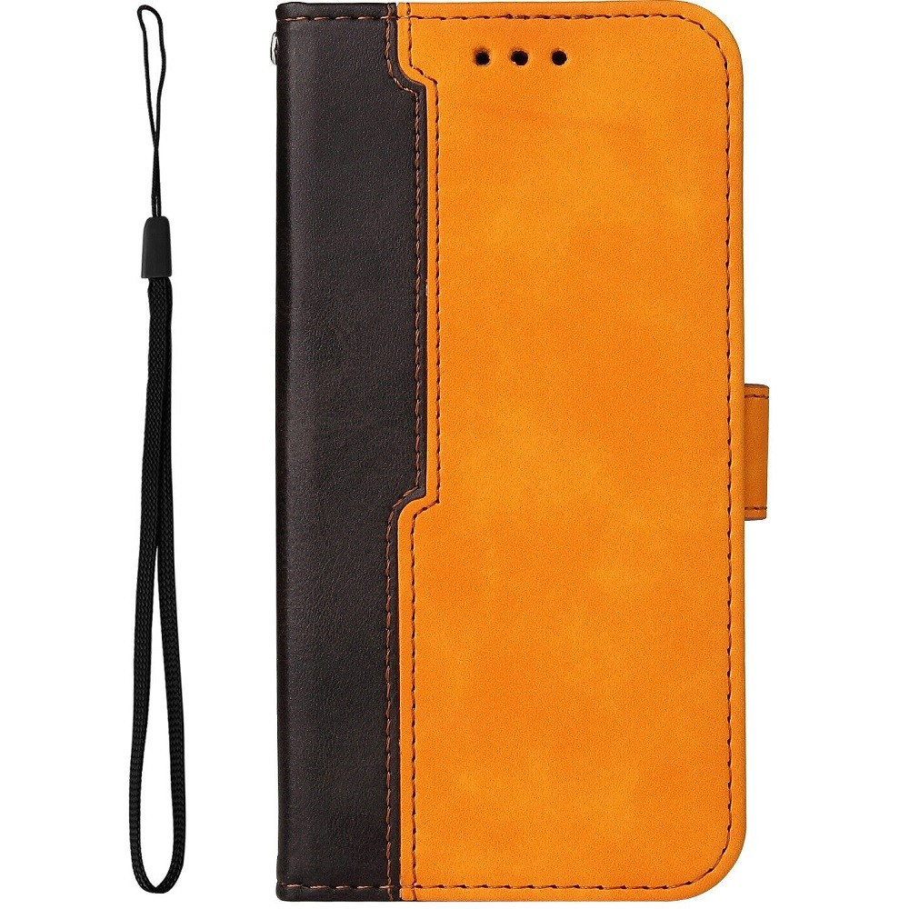 Huawei Honor 50 / Nova 9, Oldalra nyíló tok, stand, kártyatartóval, kézpánttal, Wooze Colour Wallet, narancssárga termék 2. képe