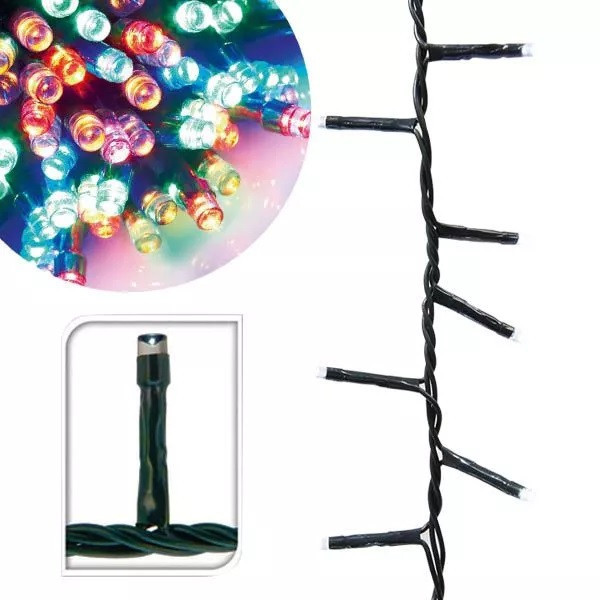 LED fényfüzér, 120 LED-es, színes termék 2. képe