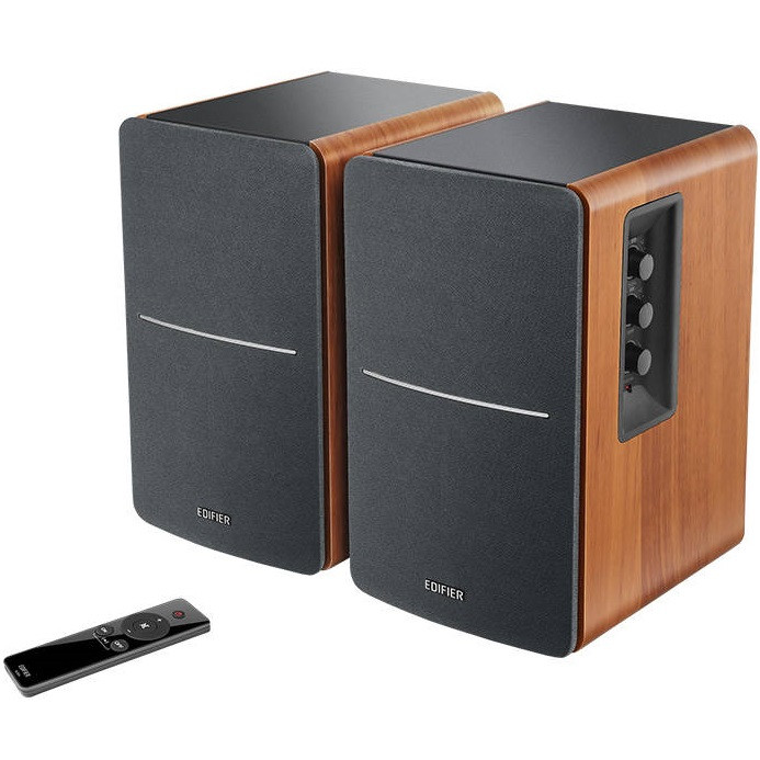 Hangszóró szett, 2.0, Aktív, 2 x 21W, Vezetékes, RCA, 3.5mm, Edifier R1280Ts, barna termék 2. képe