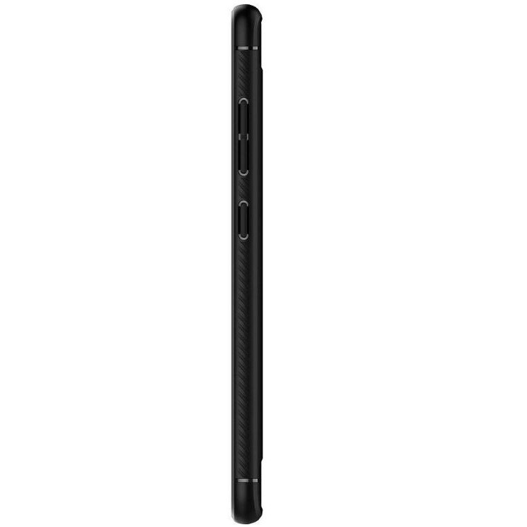 Google Pixel 8, Szilikon tok, Spigen Rugged Armor, karbon minta, fekete termék 2. képe