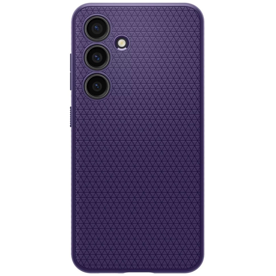 Samsung Galaxy S24 SM-S921, Szilikon tok, Spigen Liquid Air, háromszög minta, lila termék 2. képe