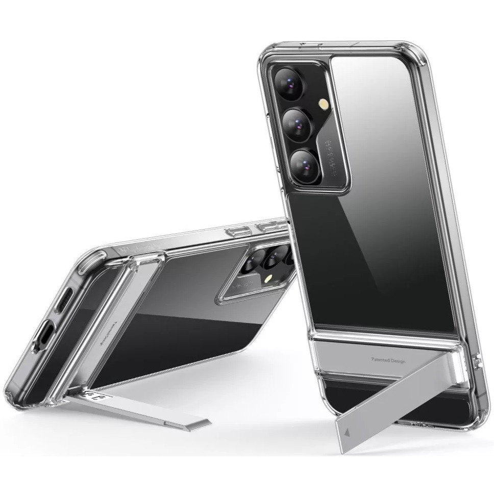 Samsung Galaxy S24 SM-S921, Szilikon tok, légpárnás sarok, kitámasztóval, ESR Air Shield Boost, átlátszó termék 2. képe