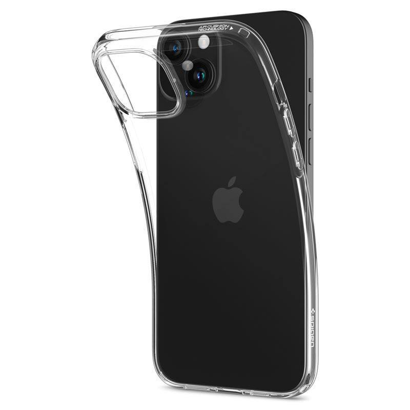 Apple iPhone 15 Plus, Szilikon tok, Spigen Crystal Flex, átlátszó termék 2. képe