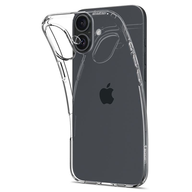 Apple iPhone 16 Plus, Szilikon tok, Spigen Crystal Flex, átlátszó termék 2. képe