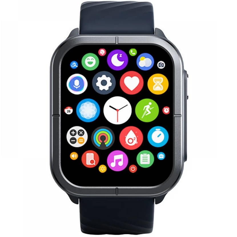 Bluetooth okosóra, szilikon szíj, v5.3, TFT kijelző, aktivitás és egészség mérő, vízálló, Mibro Watch C3, sötétkék, gyári termék 2. képe