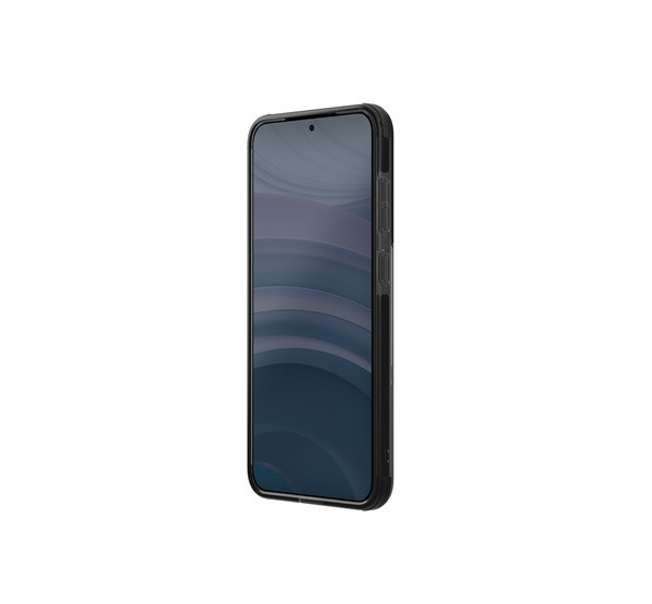 Samsung Galaxy S24 Plus SM-S926, Szilikon keret + műanyag hátlap, közepesen ütésálló, légpárnás sarok, karbon minta, Uniq Combat Aramid, fekete termék 2. képe