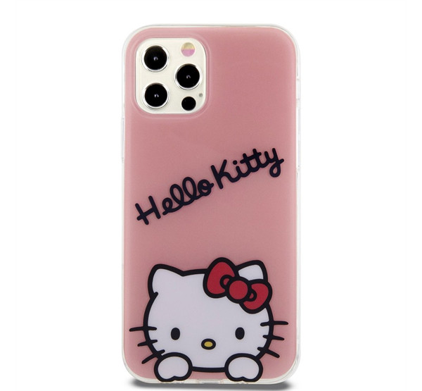 Hello Kitty IML Daydreaming Logo Apple Iphone 12/12 Pro hátlap tok, rózsaszín termék 2. képe