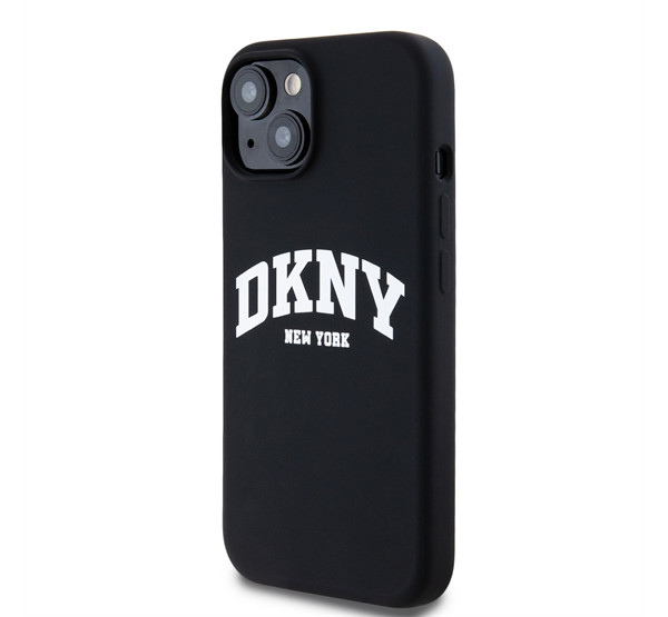 DKNY Liquid Silicone Arch Logo iPhone 13 Magsafe hátlap tok, fekete termék 2. képe