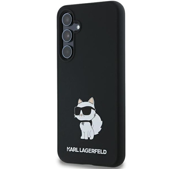 Karl Lagerfeld Choupette Metal Pin Samsung Galaxy A55 hátlap tok, fekete termék 2. képe