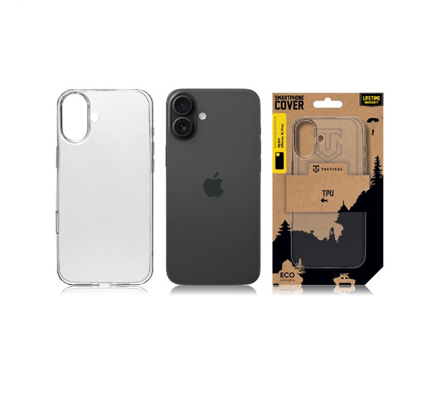 Apple iPhone 16 Plus, Szilikon tok, Tactical TPU, átlátszó termék 2. képe