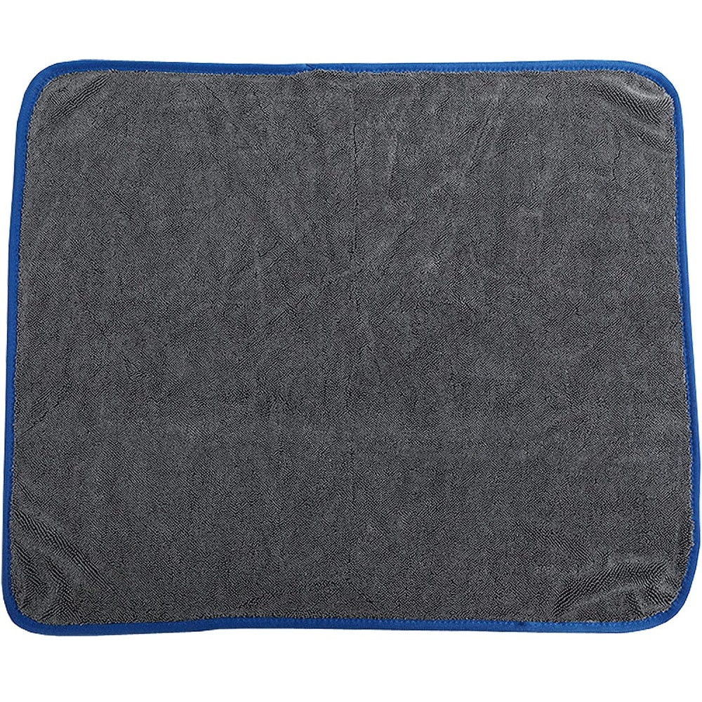 Egyoldalas mikroszálas autó tisztító, szárító törölköző, 60 x 90 cm, 700 g / nm, Wooze Car Towel, szürke/kék termék 2. képe