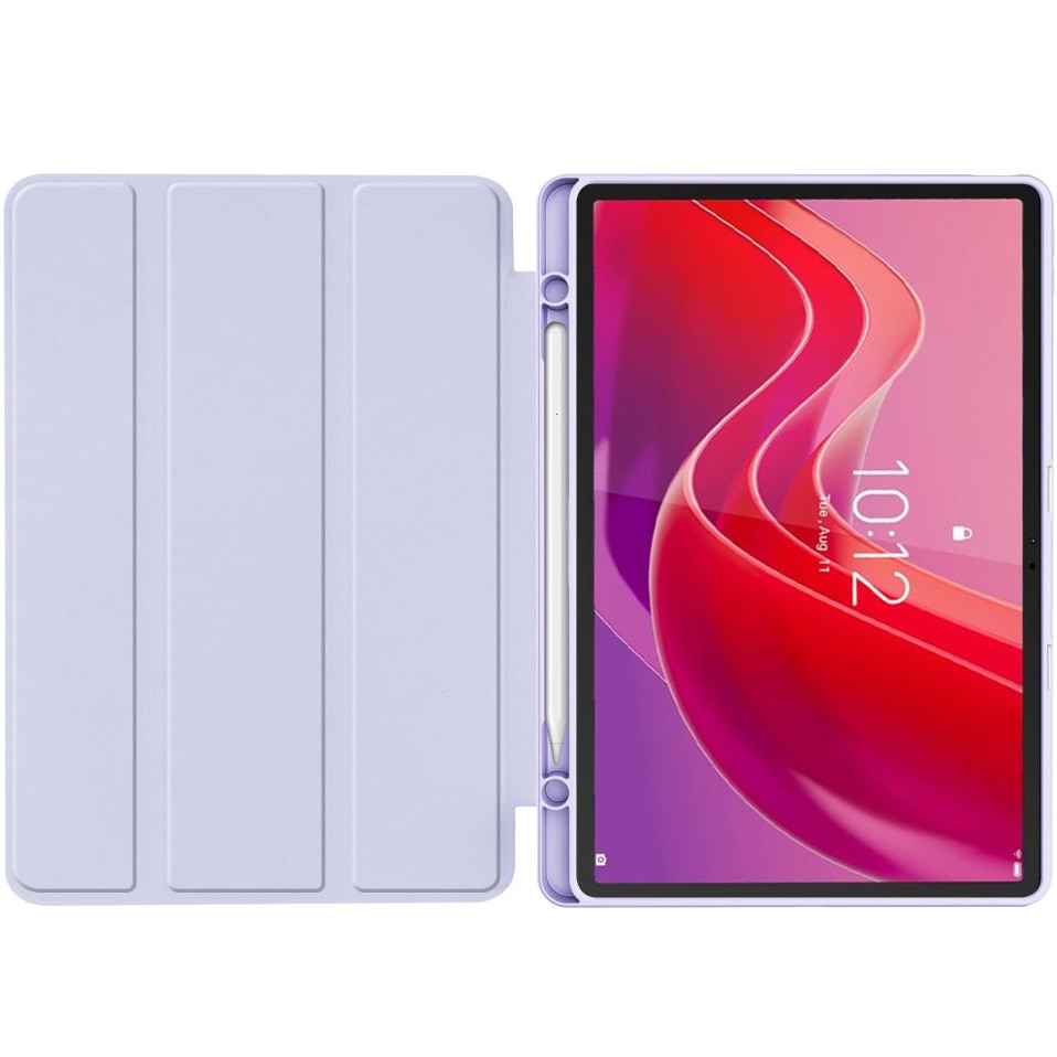 Lenovo Tab M11 (11.0) TB-330, mappa tok, közepesen ütésálló, érintőceruza tartó, érintőceruza nélkül, Trifold, TP SC Pen Holder, lila termék 2. képe