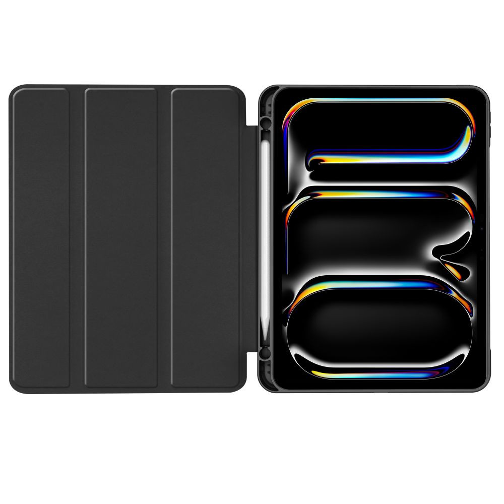 Apple iPad Pro 11 (2024), mappa tok, közepesen ütésálló, érintőceruza tartó, érintőceruza nélkül, Smart Case, TP SC Pen Holder, fekete termék 2. képe