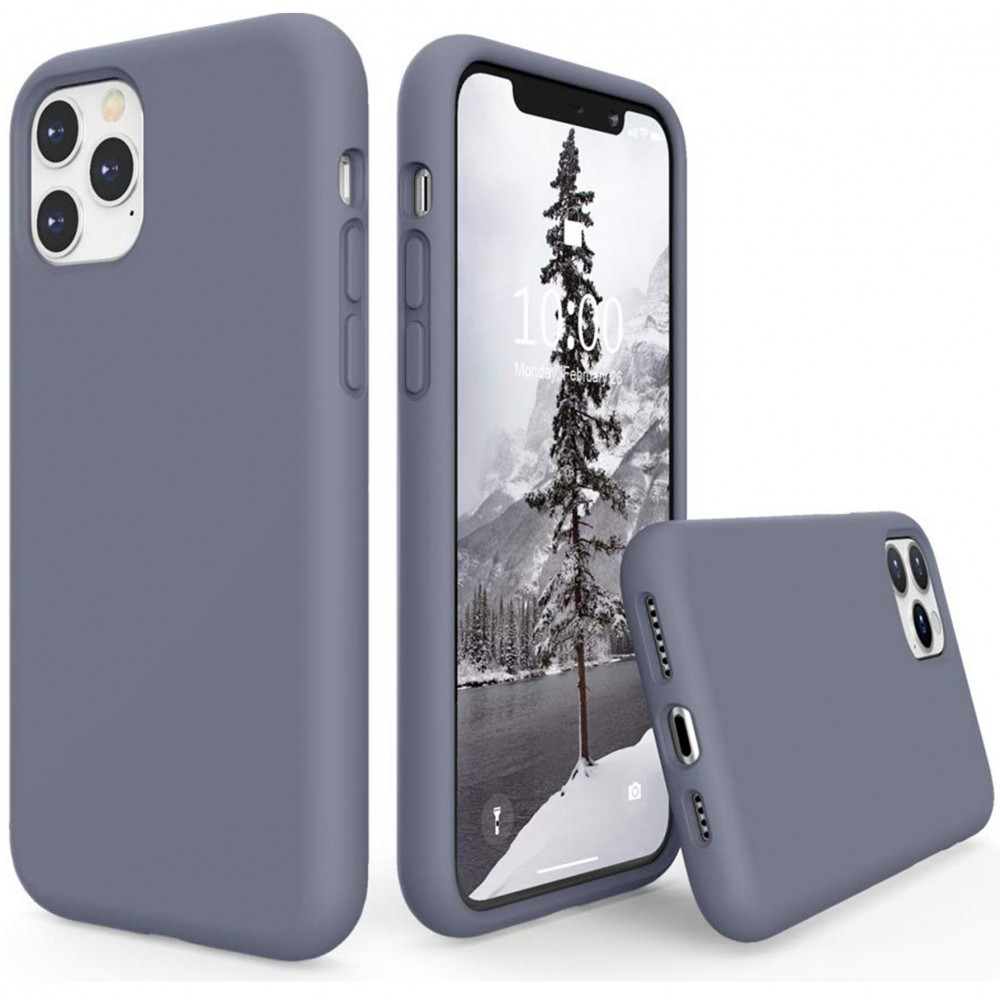 Apple iPhone 11, Szilikon tok, Wooze Liquid Silica Gel, leander-szürke akciós termékkép 1