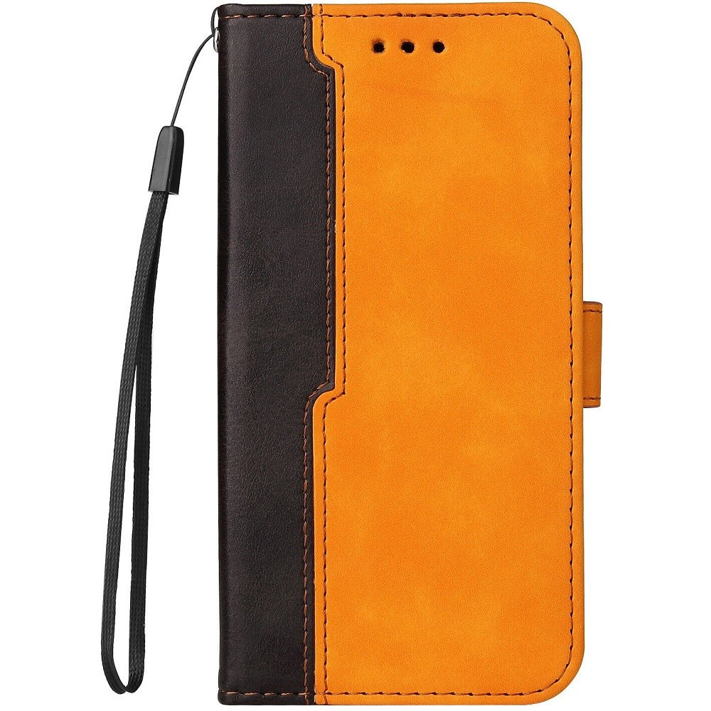 Huawei Honor 50 / Nova 9, Oldalra nyíló tok, stand, kártyatartóval, kézpánttal, Wooze Colour Wallet, narancssárga akciós termékkép 1