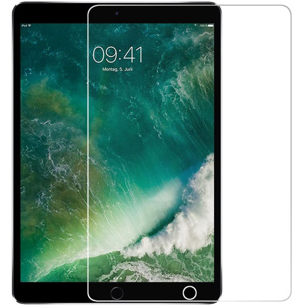 Apple iPad 10.2 (2019 / 2020 / 2021), Kijelzővédő fólia, ütésálló fólia, Tempered Glass (edzett üveg), Clear akciós termékkép 1