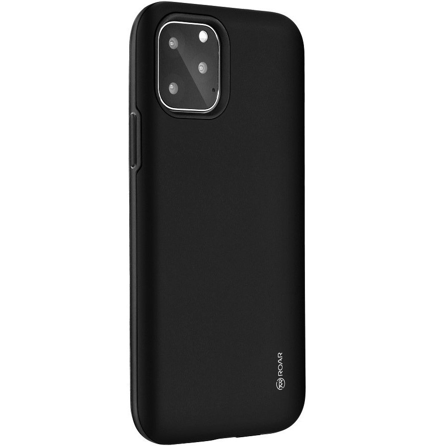 Samsung Galaxy M30 SM-M305F, Szilikon tok, műanyag kerettel, közepesen ütésálló, Roar Rico Armor, fekete akciós termékkép 1