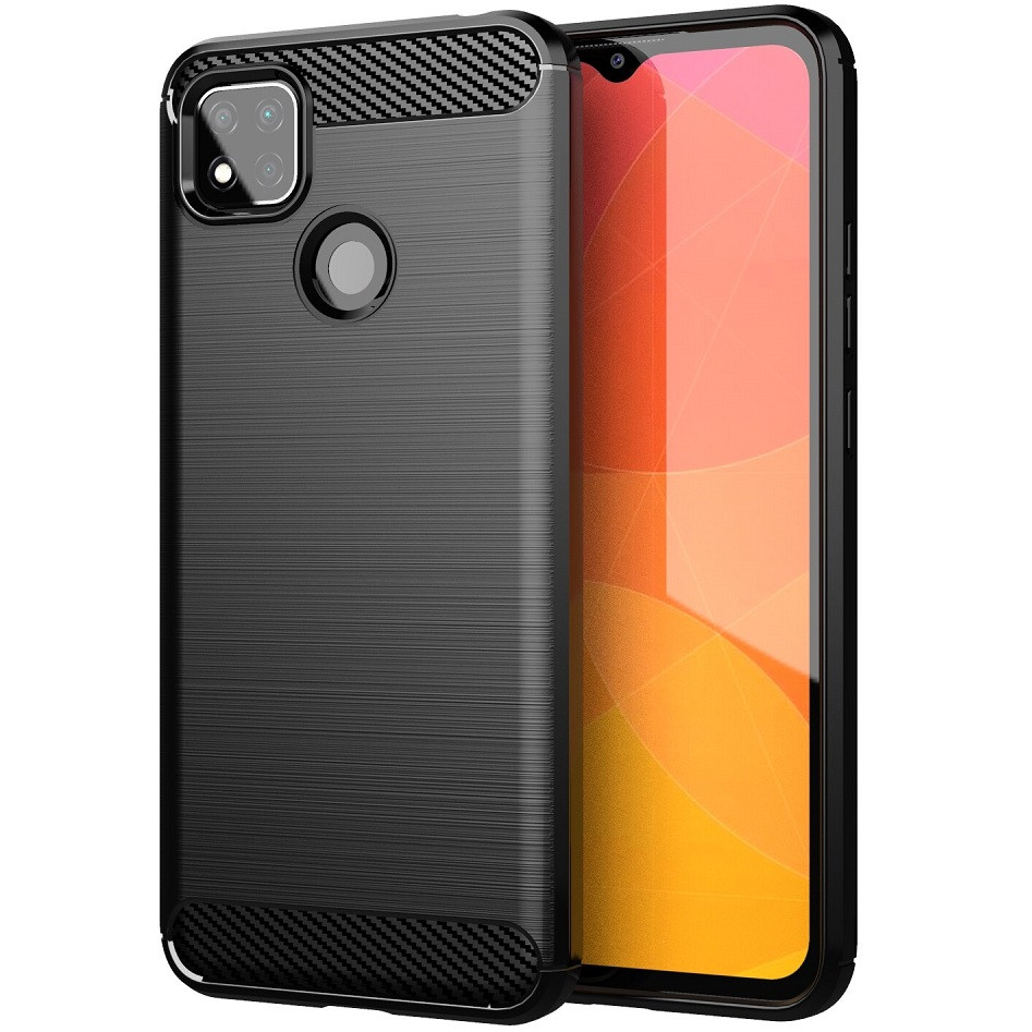 Xiaomi Mi 9 Pro / 9 Pro 5G, Szilikon tok, közepesen ütésálló, szálcsiszolt, karbon minta, fekete akciós termékkép 1