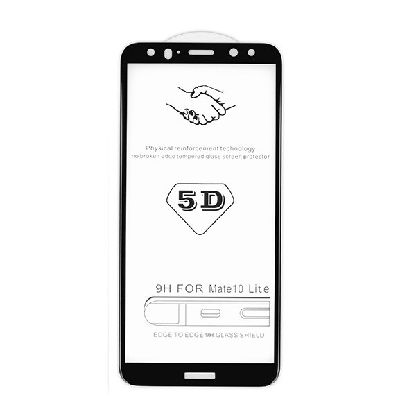 Samsung Galaxy A02s / A03 / A03s / A03 Core / M02s, Kijelzővédő fólia, ütésálló fólia (az íves részre is!), Tempered Glass (edzett üveg), fekete akciós termékkép 1