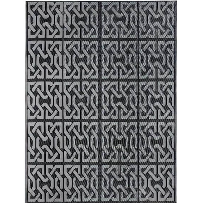 Kültéri szőnyeg, 2 oldalas, 180x120 cm, szürke akciós termékkép 1