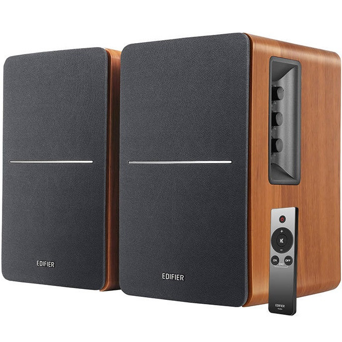 Hangszóró szett, 2.0, Aktív, 2 x 21W, Vezetékes, RCA, 3.5mm, Edifier R1280Ts, barna akciós termékkép 1