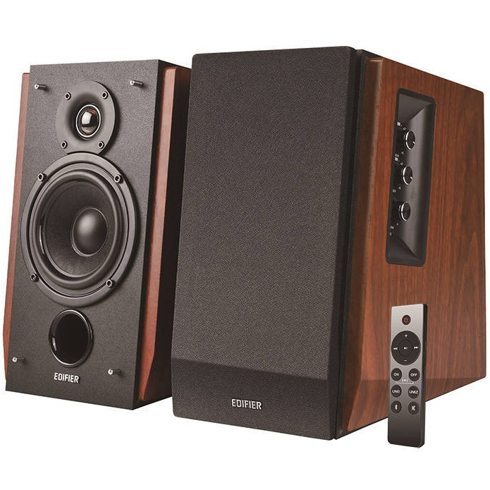 Hangszóró szett, 2.0, 2 x 33W, Bluetooth, RCA, Edifier R1700BTs, barna akciós termékkép 1